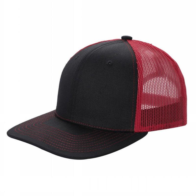 TRTM2-DZ-TWILL FABRIC WITH MESH BACK 2TONE CAPS - H.grey/n.pink - Burzip Wholesale