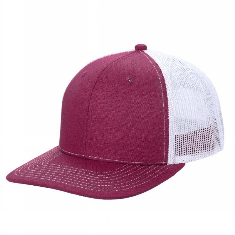 TRTM2-DZ-TWILL FABRIC WITH MESH BACK 2TONE CAPS - H.grey/roy - Burzip Wholesale