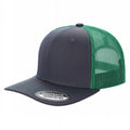 TRTM2-DZ-TWILL FABRIC WITH MESH BACK 2TONE CAPS - Roy/blk - Burzip Wholesale