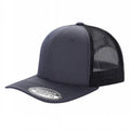 TRTM2-DZ-TWILL FABRIC WITH MESH BACK 2TONE CAPS - Roy/red - Burzip Wholesale