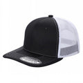 TRTM2-DZ-TWILL FABRIC WITH MESH BACK 2TONE CAPS - selected color - Burzip Wholesale
