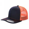 TRTM2-DZ-TWILL FABRIC WITH MESH BACK 2TONE CAPS - selected color - Burzip Wholesale