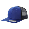 TRTM2-DZ-TWILL FABRIC WITH MESH BACK 2TONE CAPS - selected color - Burzip Wholesale