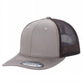 TRTM2-DZ-TWILL FABRIC WITH MESH BACK 2TONE CAPS - selected color - Burzip Wholesale